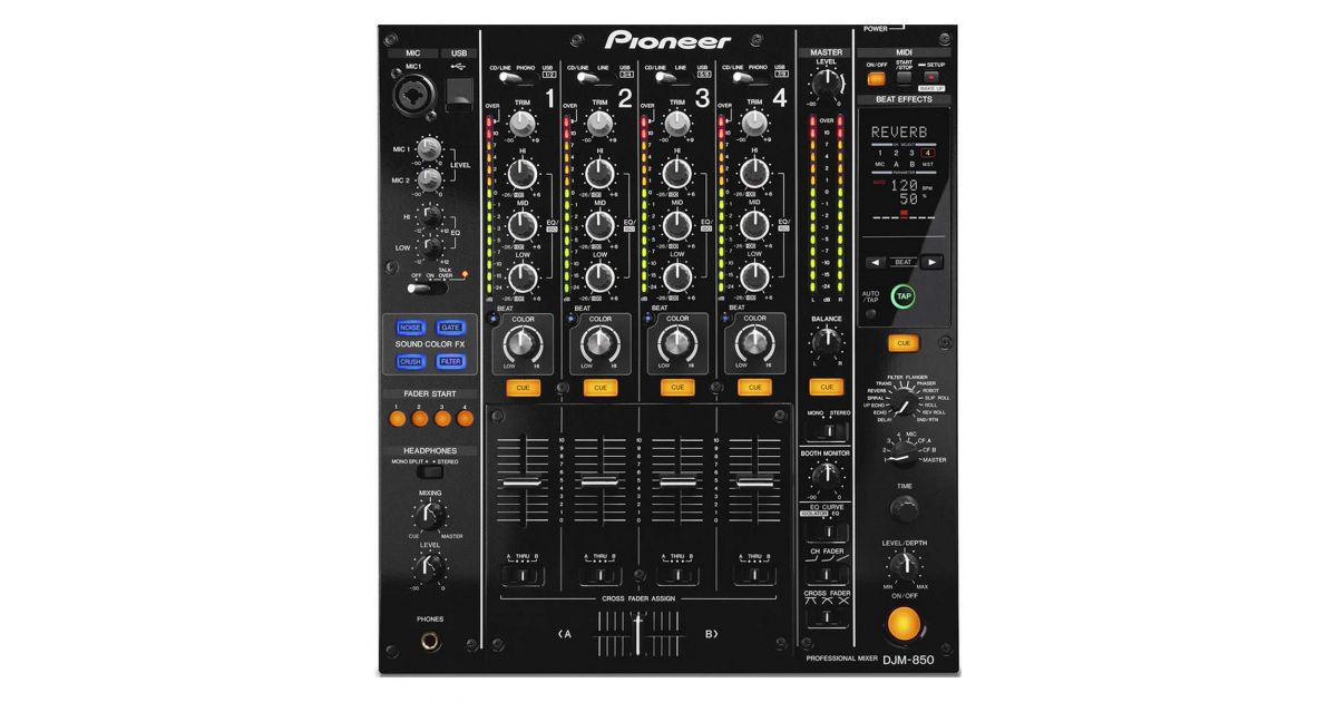 ◁ DJ микшерный пульт Pioneer DJM-850 • лучшая цена • купить в